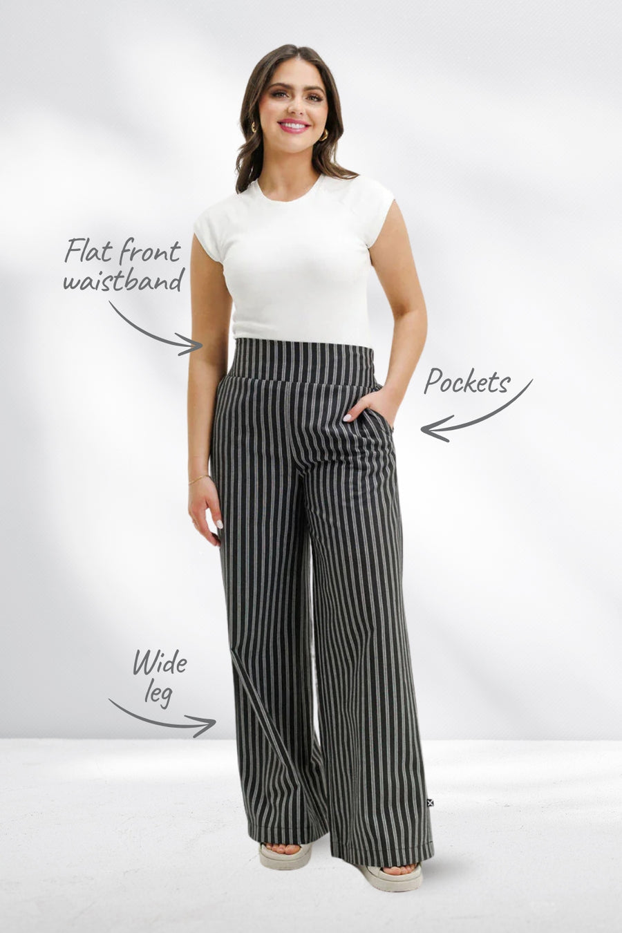 Homelee Sawyer pants  Black stripe