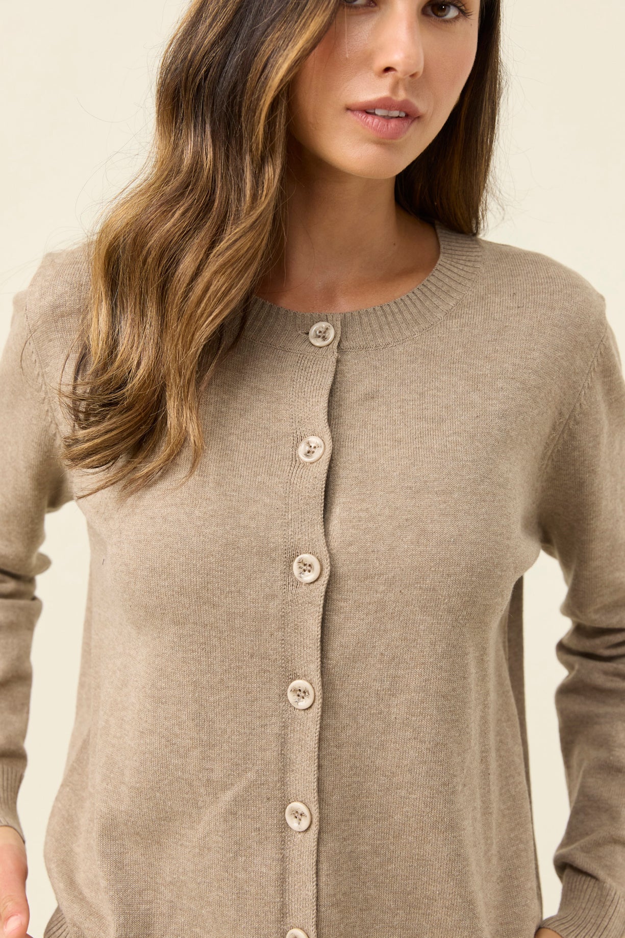 Isle of mine Darby cardigan stone