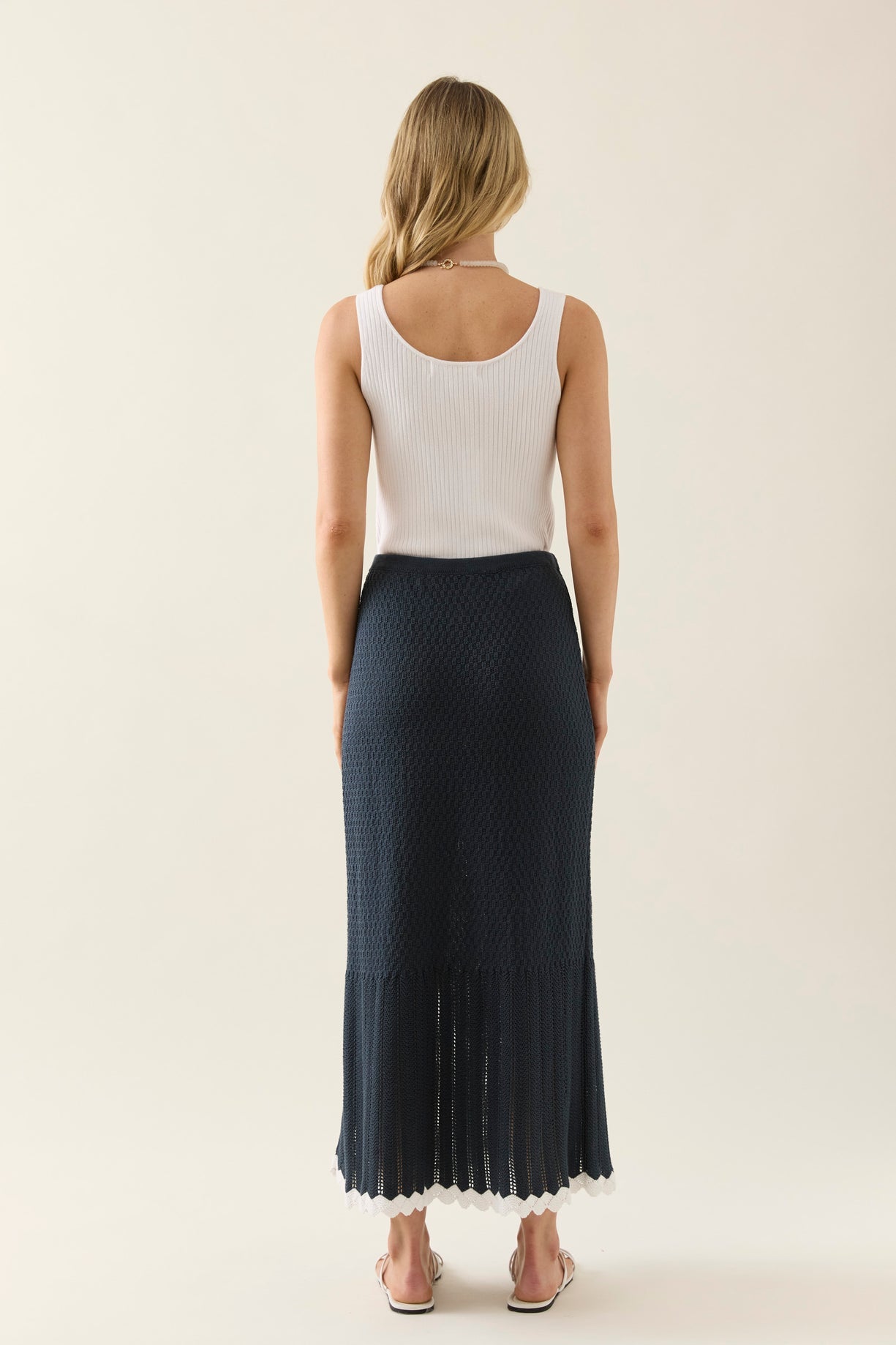Isle of mine ida knit skirt  navy
