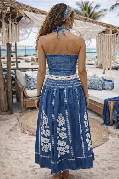Floral Embroidered Skirt