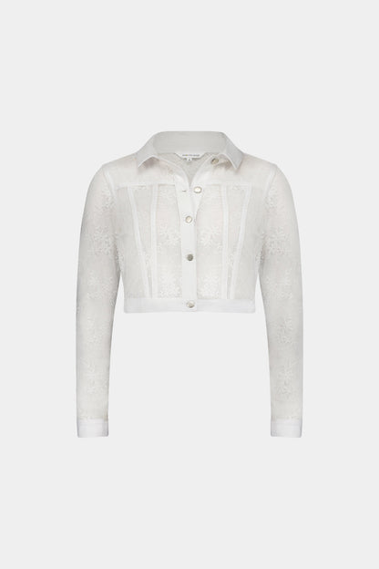 Lemon Tree Sally Ann Lace Jacket white