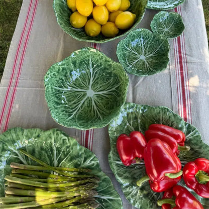 Melamine cabbage leaf small dish 13 cm