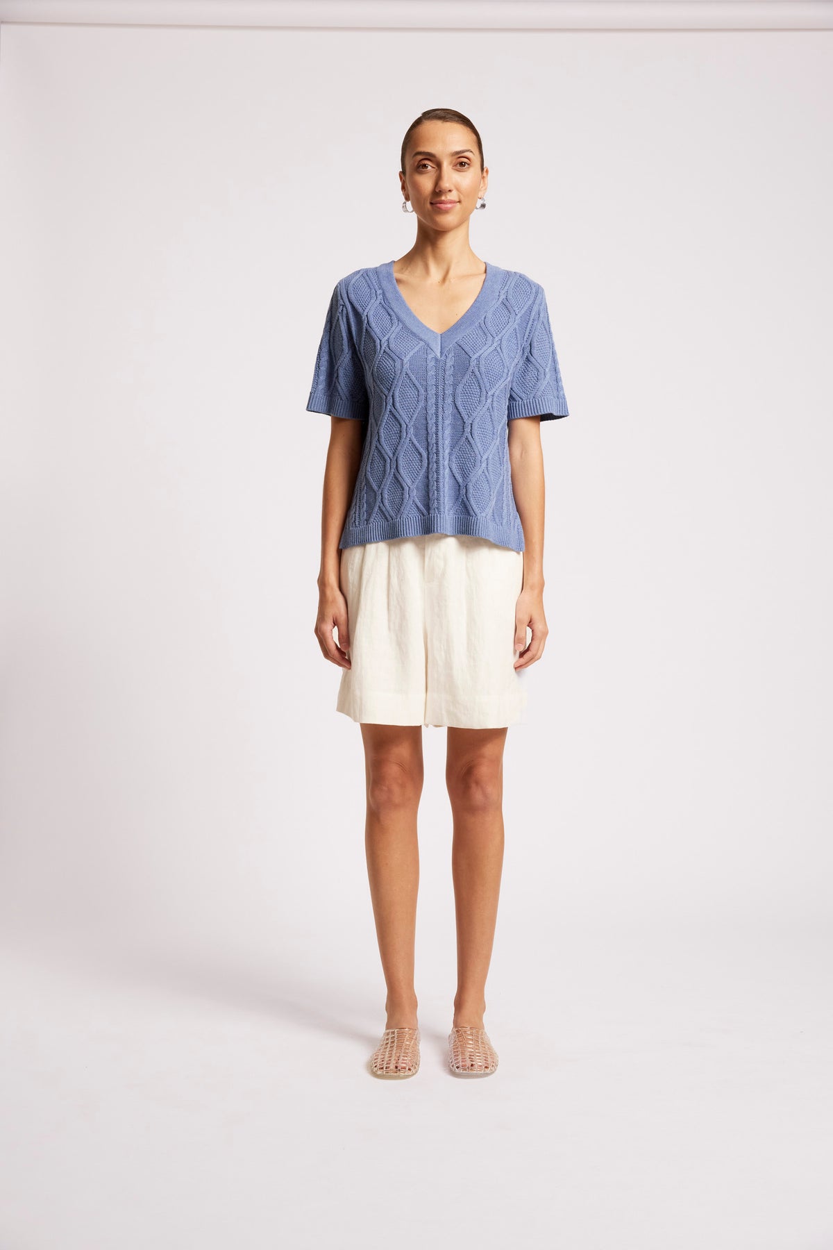 Eb +Ive Casa cable Knit Denim