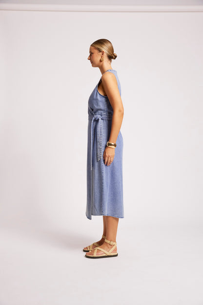 Eb +IveDusk Denim wrap dress Denim