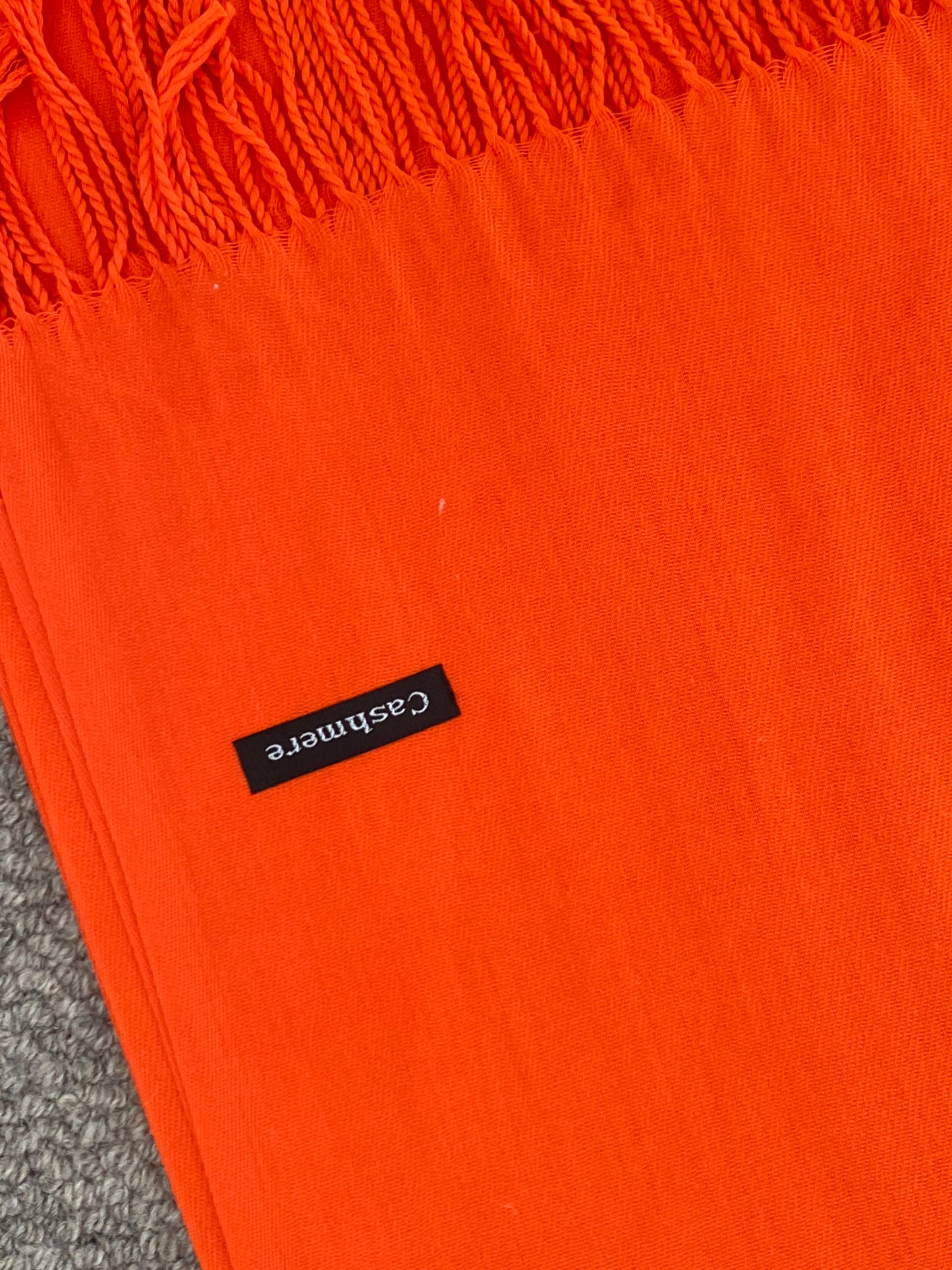 Cashmere scarves orange