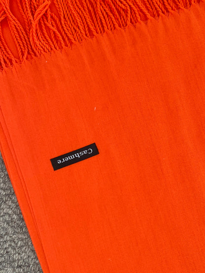 Cashmere scarves orange