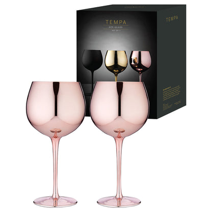 Aurora Rose 2pk Gin Glasses