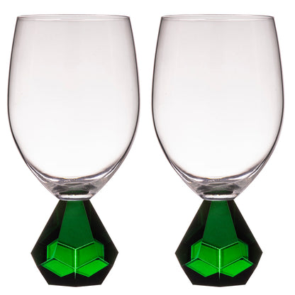 Zhara Emerald 2 pack Wine glasses