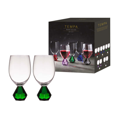 Zhara Emerald 2 pack Wine glasses