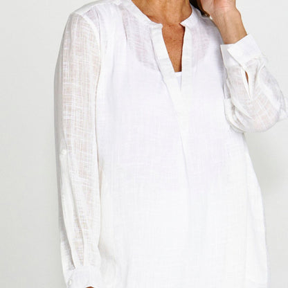 Betty Basics beach tunic shirt White