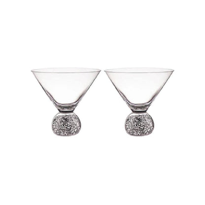 Kiama Martini glasses set of two Silver