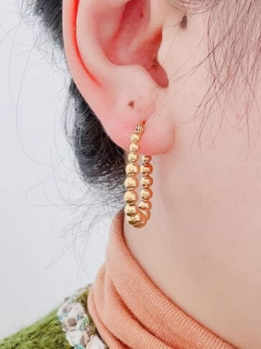 Flyingsaucers geometric Earrings 18 k gold