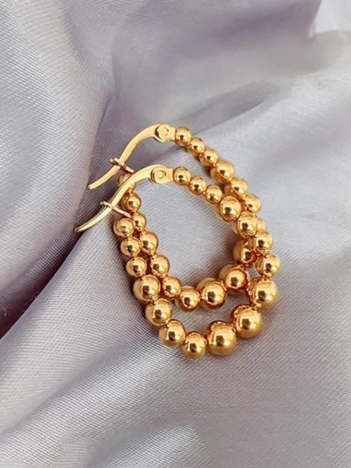 Flyingsaucers geometric Earrings 18 k gold