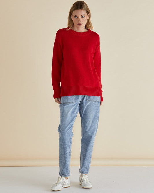 Betty Basics Andy sweater Red