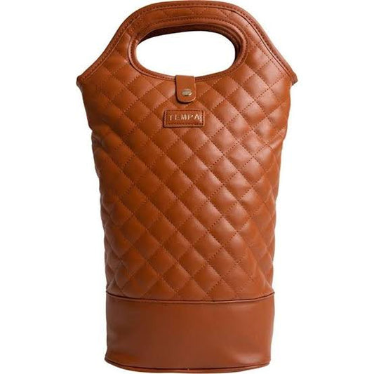 (Ladelle Quilted double brownwine bag