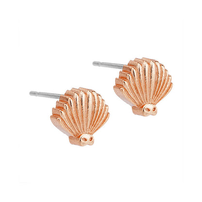 Little Taonga Pieakawaka stud rose gold Fantail earrings