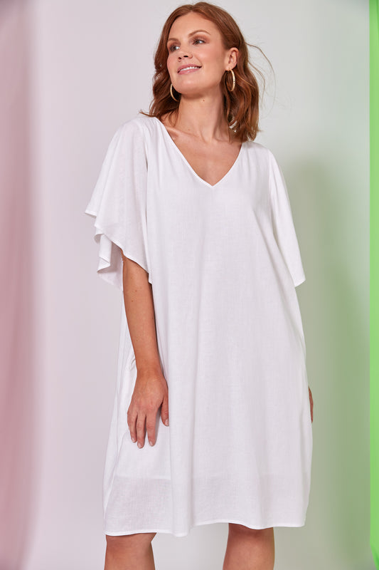 Eb&Ive Verve Dress Blanc white pre order