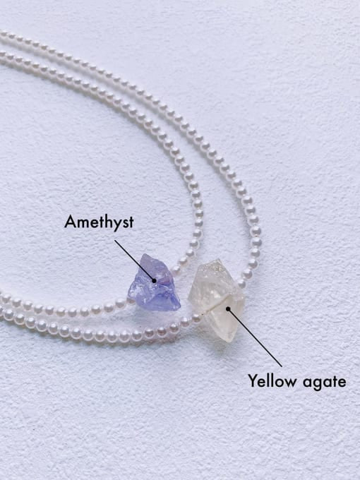 Shell beaded necklace ammathest
