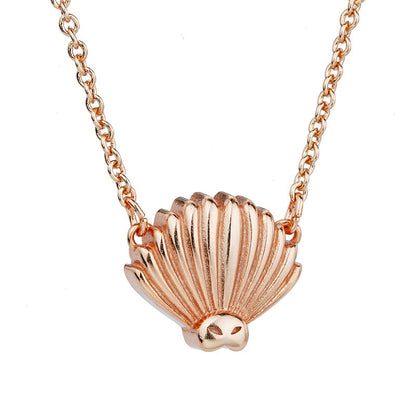 Little Taonga Piwakawaka Fantail necklace rose gold - Flying Saucers NZ