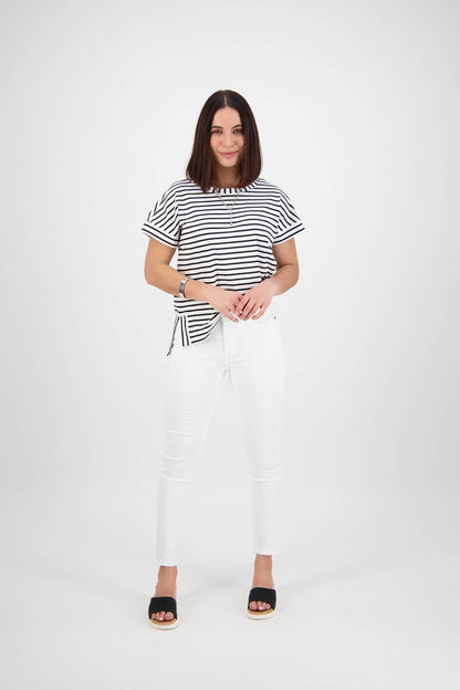 Vassalli Skinny leg ankle Grazer Jean White denim