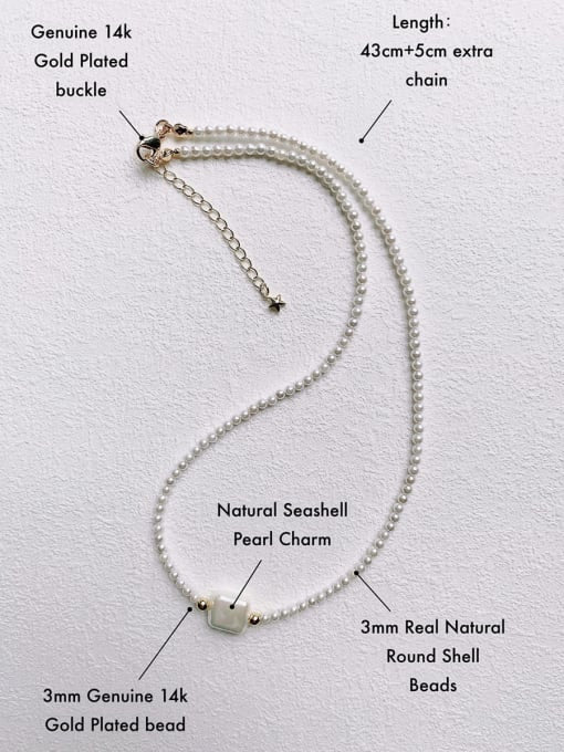 Shell handmade beaded necklace