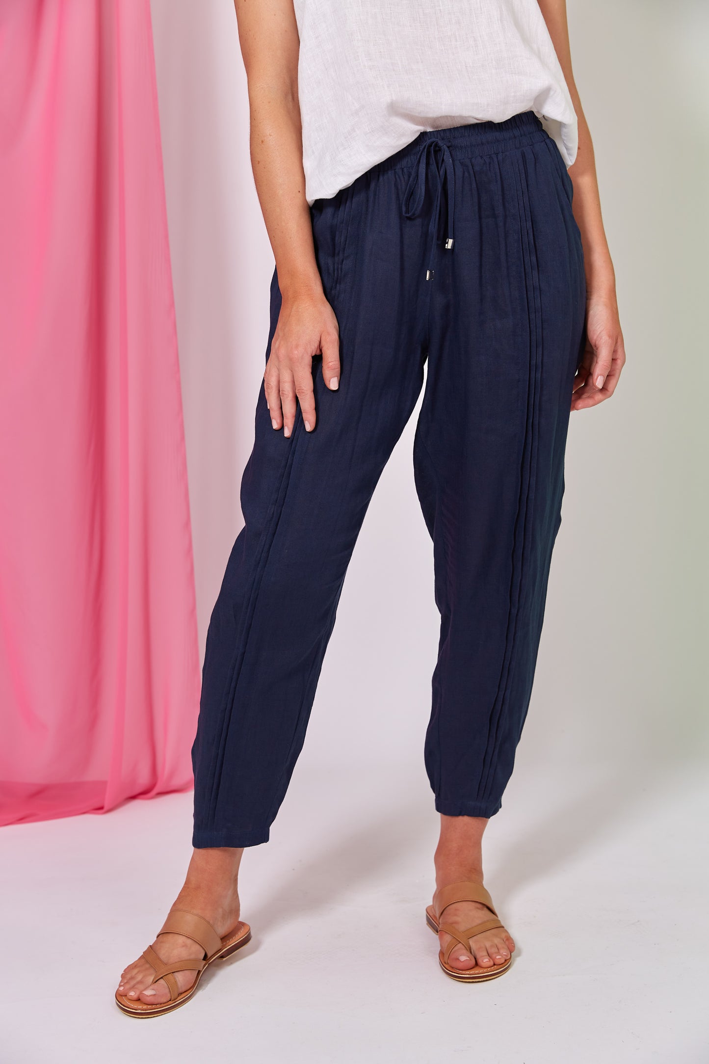 Eb &Ive La Vie pintuck pant Sapphire