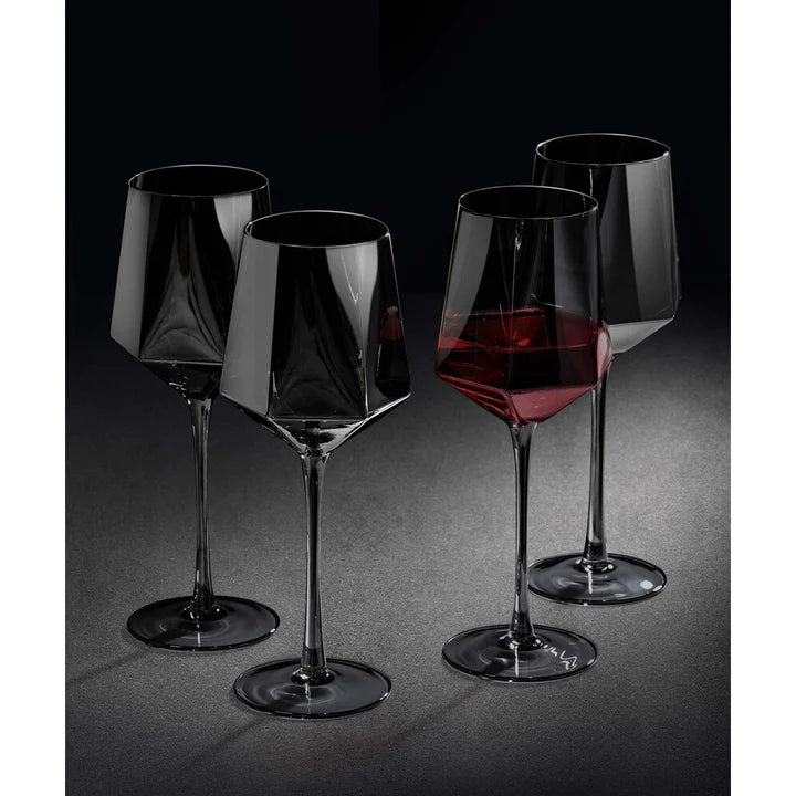 Tempa Jaxon Wine Glasses Set of 4 - Charcoal