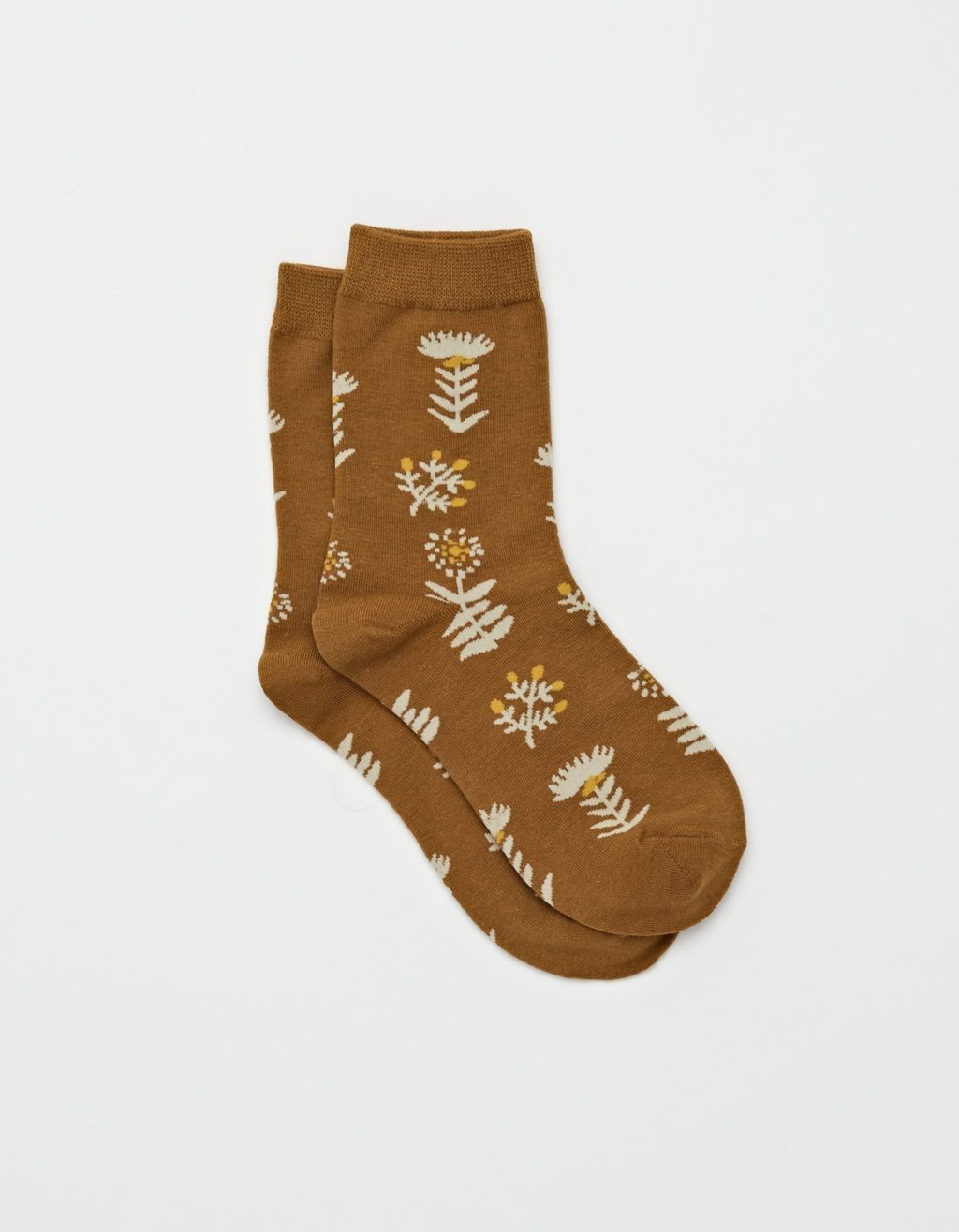 Stella + Gemma Socks Mustard/Wildflowers