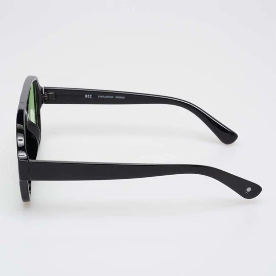 ROC Everlasting Sunglasses Black/Lime - Flying Saucers NZ