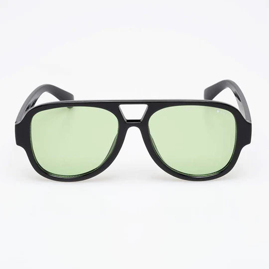 ROC Everlasting Sunglasses Black/Lime - Flying Saucers NZ