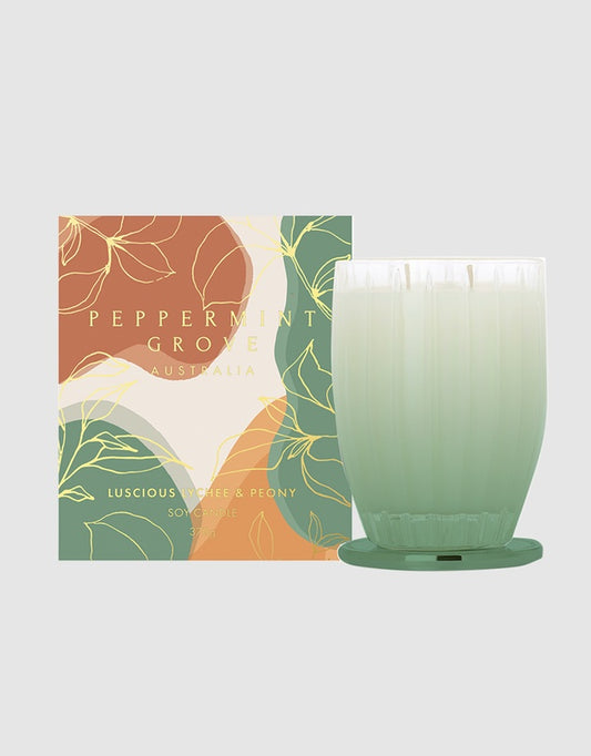Peppermint Grove Luscious Lychee & Peony Large Soy Candle