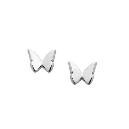 Karen Walker Mini Butterfly Sterling Silver Studs - Flying Saucers NZ