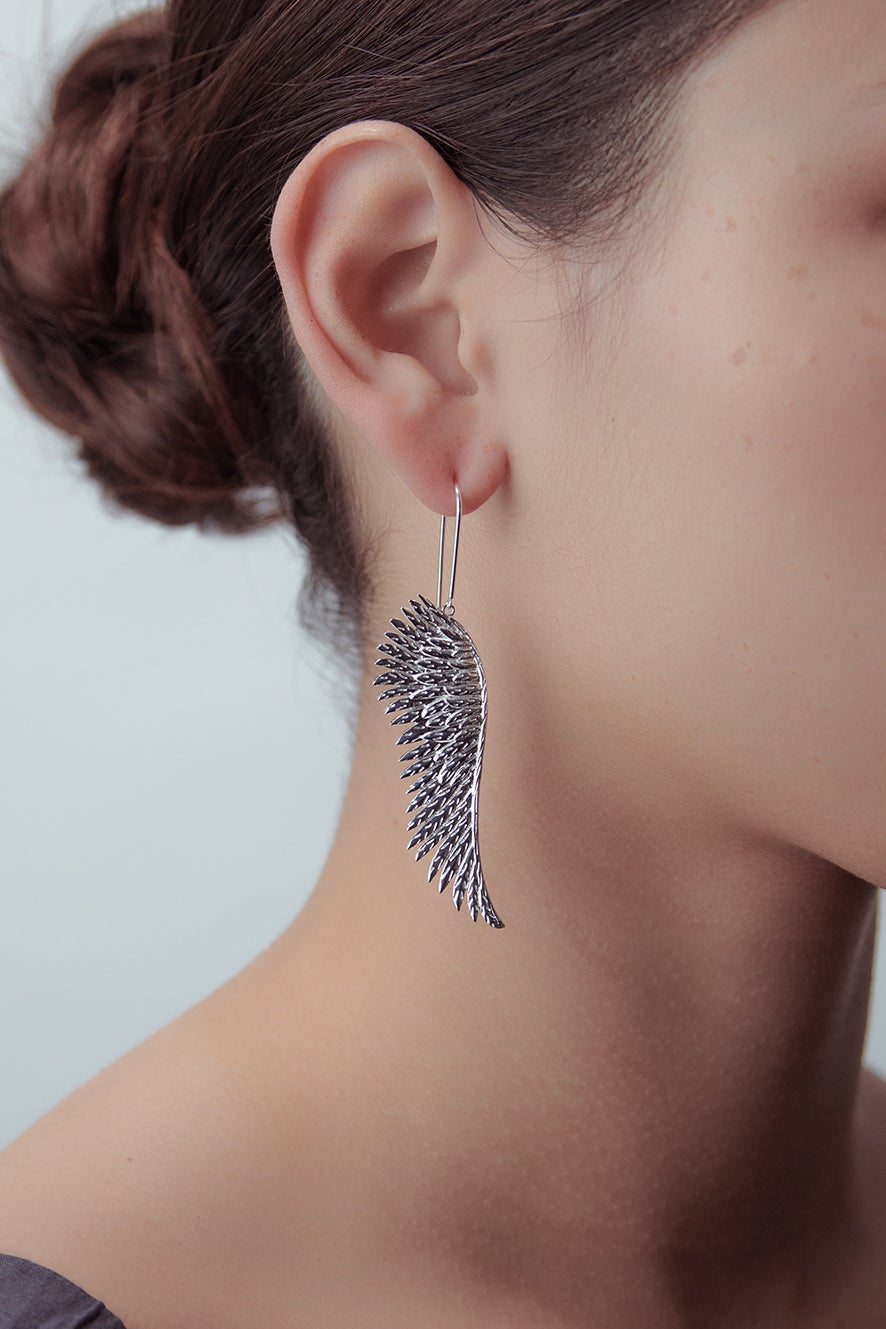 Karen Walker Cupid's Wings earrings - Sterling Silver