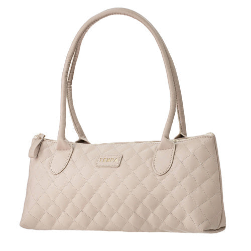 Ladelle Quilted Wine purse Latte