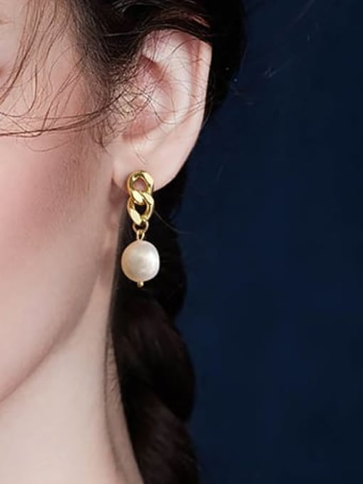 Fresh Water Pearl Baroque Earrings