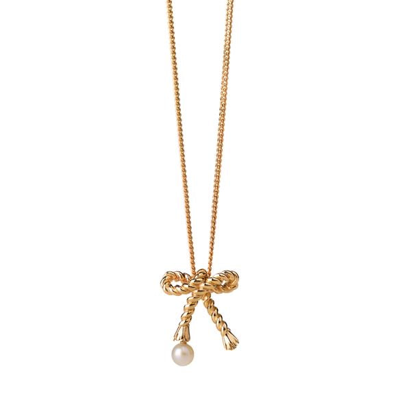 Karen Walker Love Knot Necklace 9 Carat  Gold yellow Gold