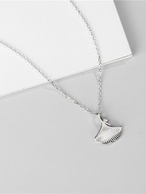Ginkgo necklace silver