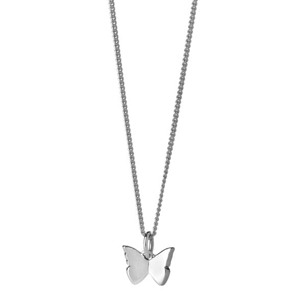 Karen Walker Mini Butterfly Necklace - Sterling Silver