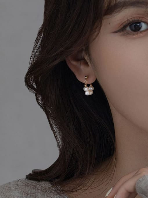 Pearl Geometric earrings