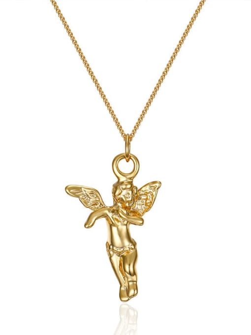 18 k gold vintage angel