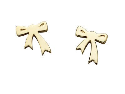 Karen Walker Mini Bow Earrings - GOLD
