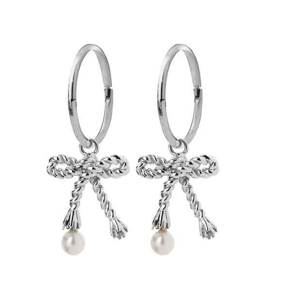 Karen Walker Love Knot Sleepers Sterling Silver