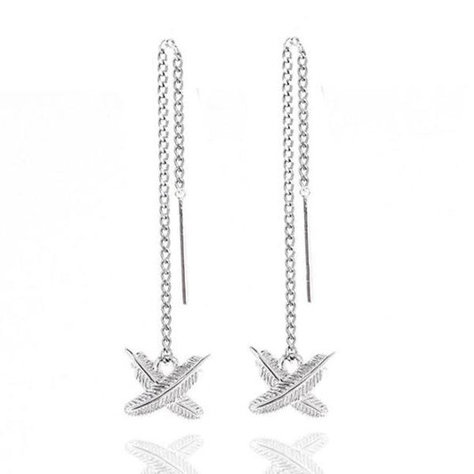 Boh Runga Micro Feather Kisses Earrings Sterling Silver