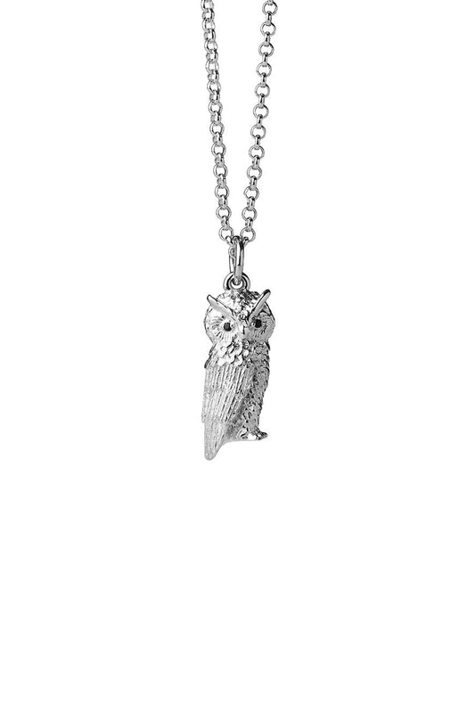 Karen Walker Owl Necklace Sterling Silver