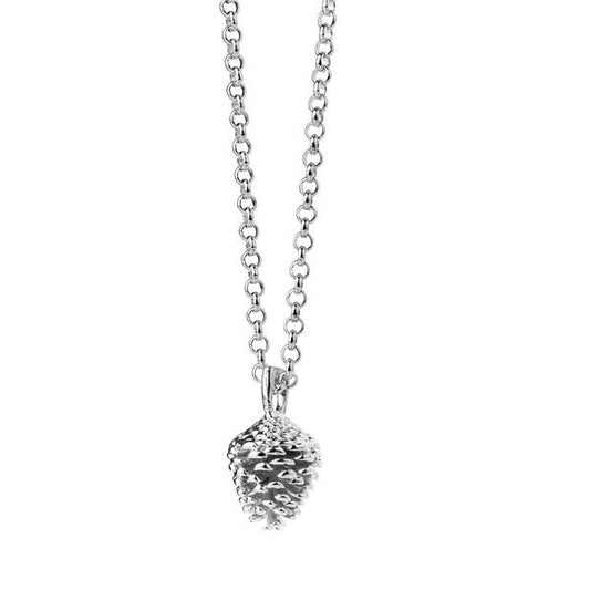 Karen Walker Pine Cone Necklace Sterling Silver