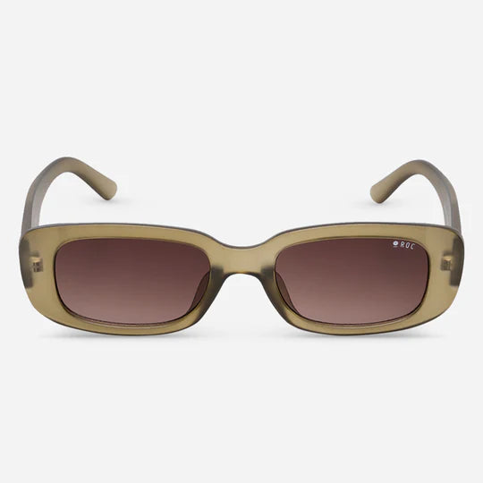 ROC Creeper Sunglasses Matte Peridot/Gradient Brown